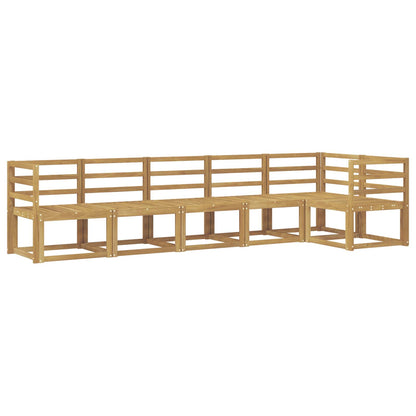 vidaXL Outdoor Sofa Set 6 pcs White Solid Acacia Wood