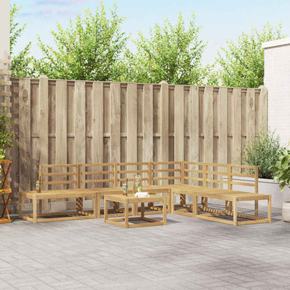 vidaXL Outdoor Sofa Set 7 Piece White