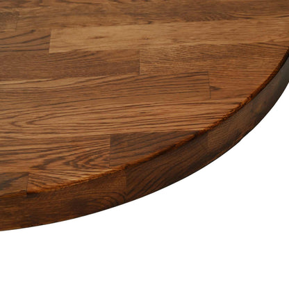 vidaXL Table Top Light Brown Ø 30 x 2.5 cm Solid Oak Wood