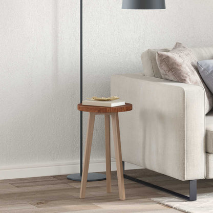 vidaXL Table Top Light Brown Ø 30 x 2.5 cm Solid Oak Wood