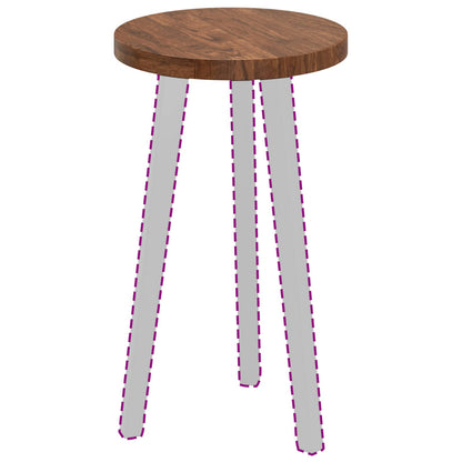 vidaXL Table Top Light Brown Ø 30 x 2.5 cm Solid Oak Wood