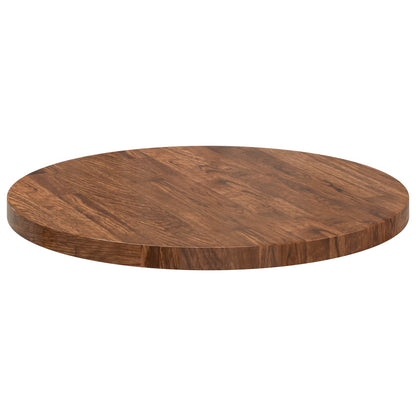 vidaXL Table Top Light Brown Ø 50 x 2.5 cm Solid Oak Wood