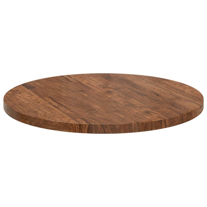 vidaXL Table Top Light Brown Ø 60 x 2.5 cm Solid Oak Wood