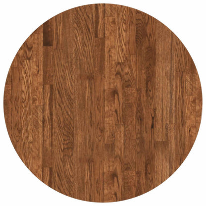 vidaXL Table Top Light Brown Ø 60 x 2.5 cm Solid Oak Wood