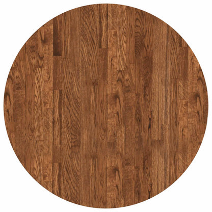 vidaXL Table Top Light Brown Ø 70 x 2.5 cm Solid Oak Wood