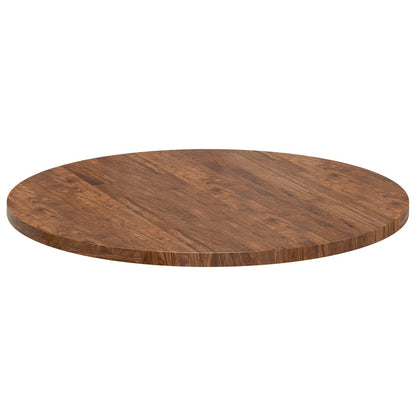 vidaXL Table Top Light Brown Ø 80 x 2.5 cm Solid Oak Wood