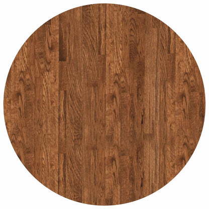 vidaXL Table Top Light Brown Ø 80 x 2.5 cm Solid Oak Wood