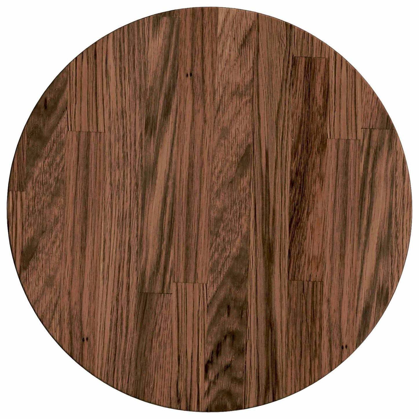 vidaXL Table Top Dark Brown Ø 30 x 2.5 cm Solid Oak Wood