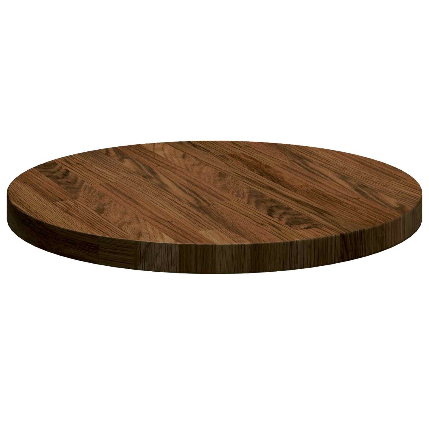 vidaXL Table Top Dark Brown Ø 40 x 2.5 cm Solid Oak Wood