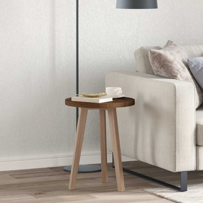 vidaXL Table Top Dark Brown Ø 50 x 2.5 cm Solid Oak Wood