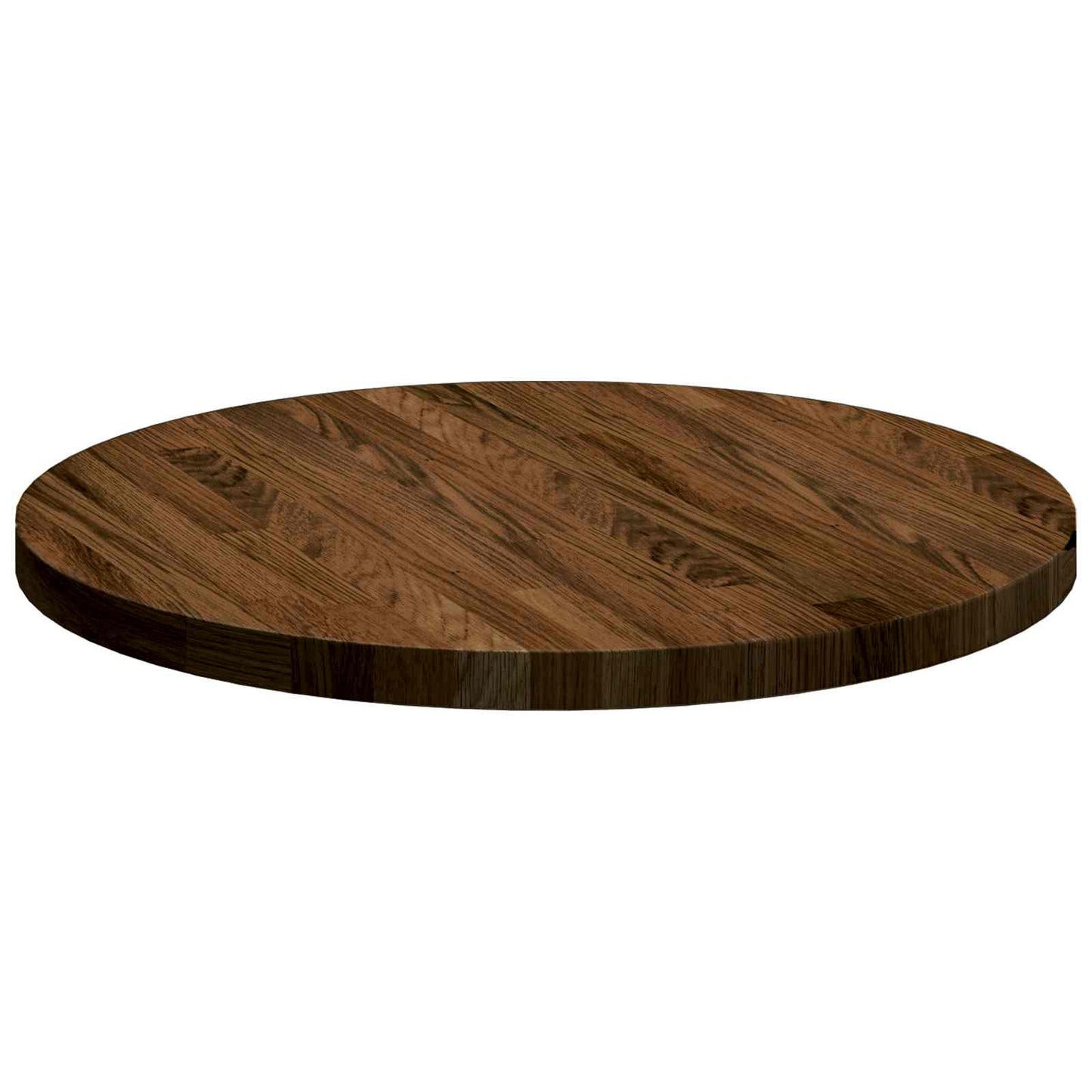 vidaXL Table Top Dark Brown Ø 50 x 2.5 cm Solid Oak Wood