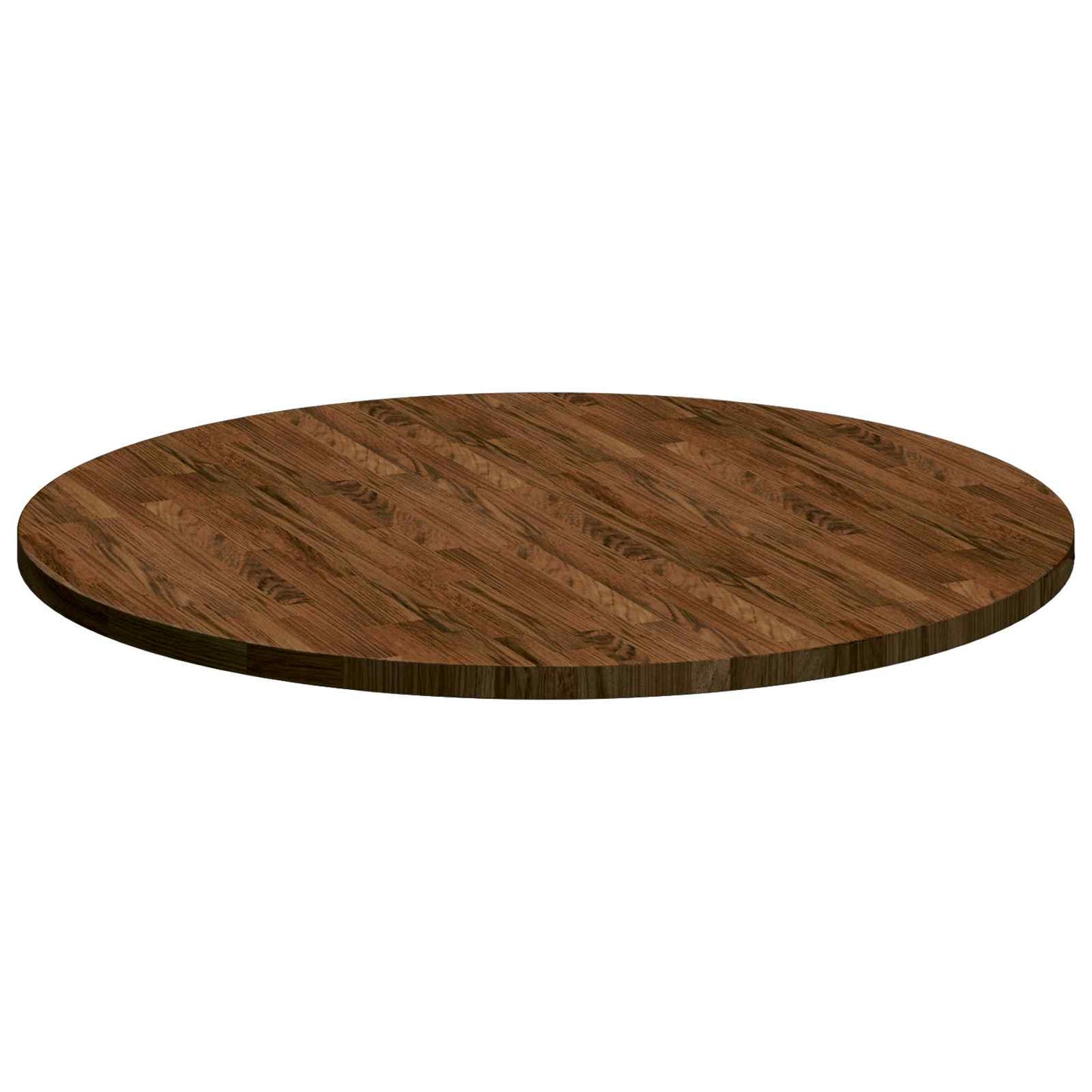 vidaXL Table Top Dark Brown Ø 90 x 2.5 cm Solid Oak Wood