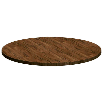 vidaXL Table Top Dark Brown Ø 90 x 2.5 cm Solid Oak Wood