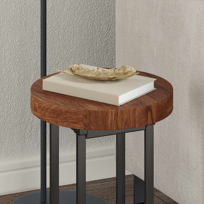vidaXL Table Top Light Brown Ø 30 x 4 cm Solid Oak Wood