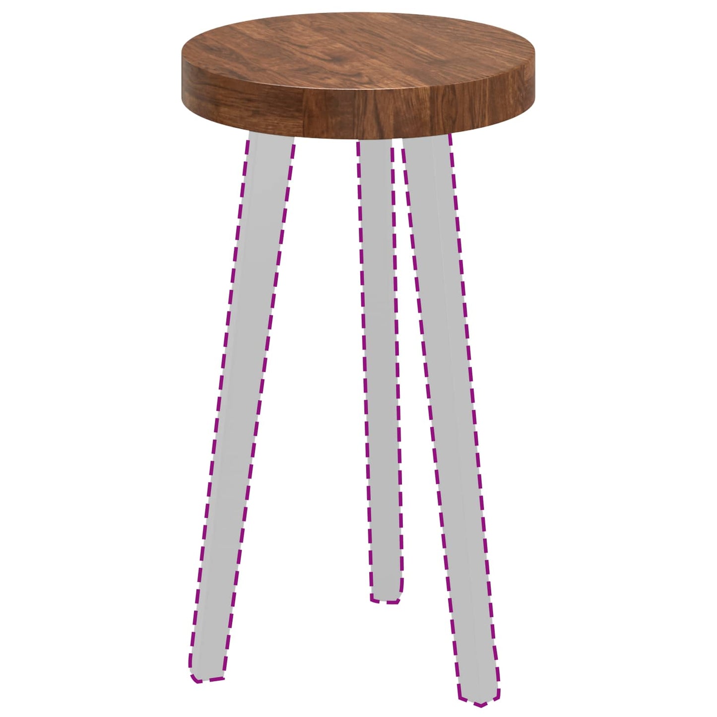 vidaXL Table Top Light Brown Ø 30 x 4 cm Solid Oak Wood