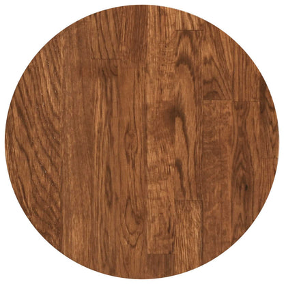 vidaXL Table Top Light Brown Ø 30 x 4 cm Solid Oak Wood