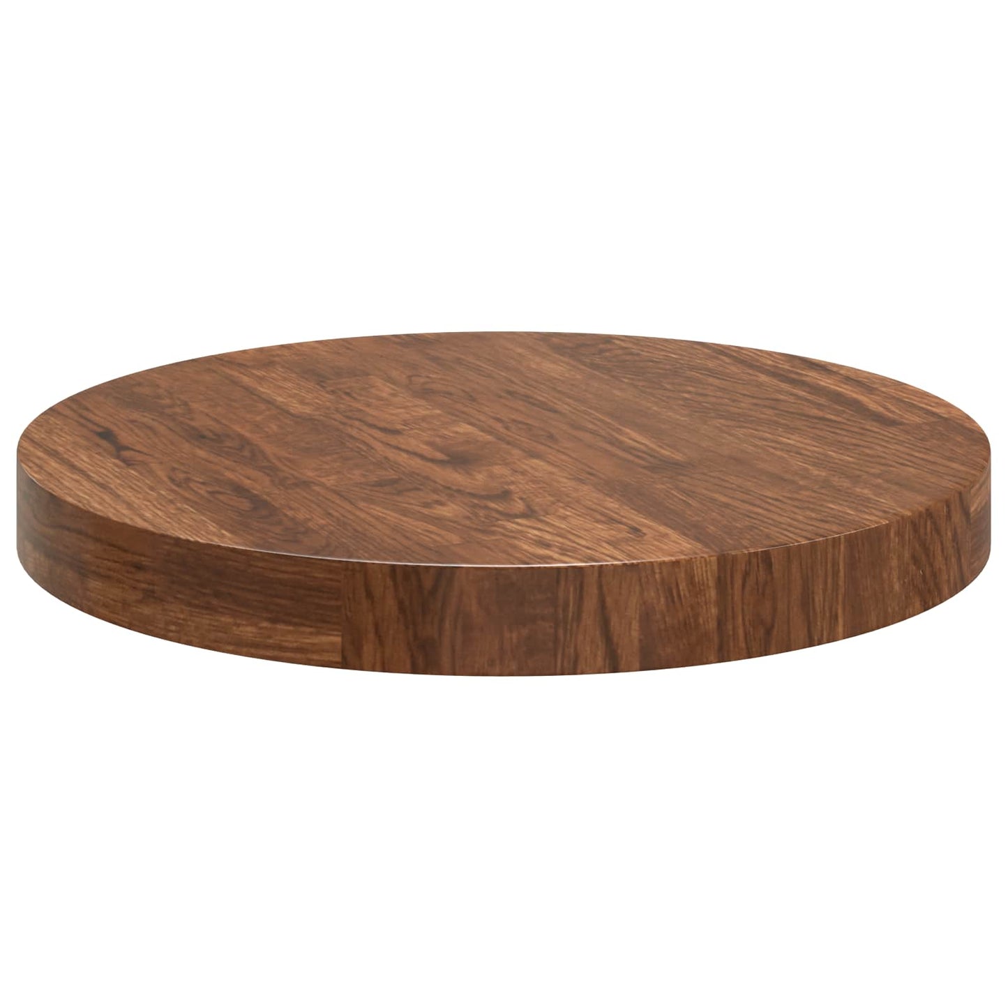 vidaXL Table Top Light Brown Ø 40 x 4 cm Solid Oak Wood