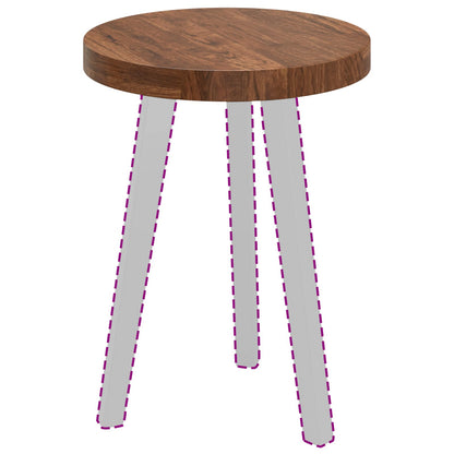 vidaXL Table Top Light Brown Ø 40 x 4 cm Solid Oak Wood