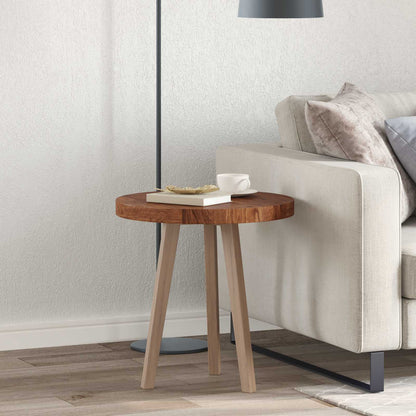 vidaXL Table Top Light Brown Ø 50 x 4 cm Solid Oak Wood