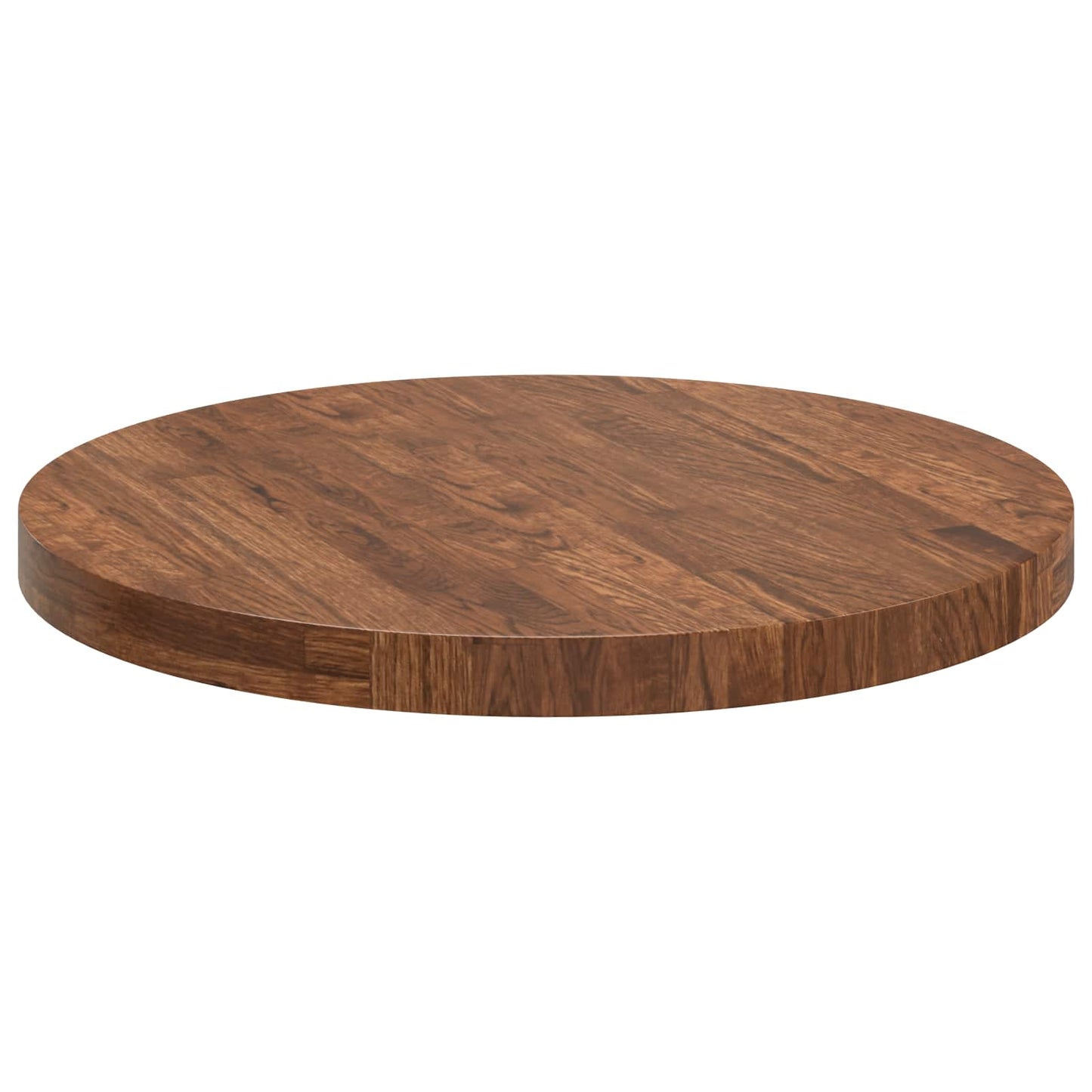 vidaXL Table Top Light Brown Ø 60 x 4 cm Solid Oak Wood