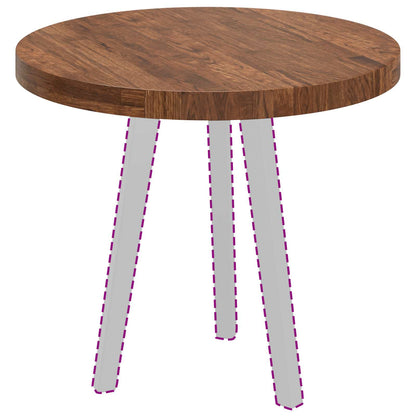 vidaXL Table Top Light Brown Ø 60 x 4 cm Solid Oak Wood