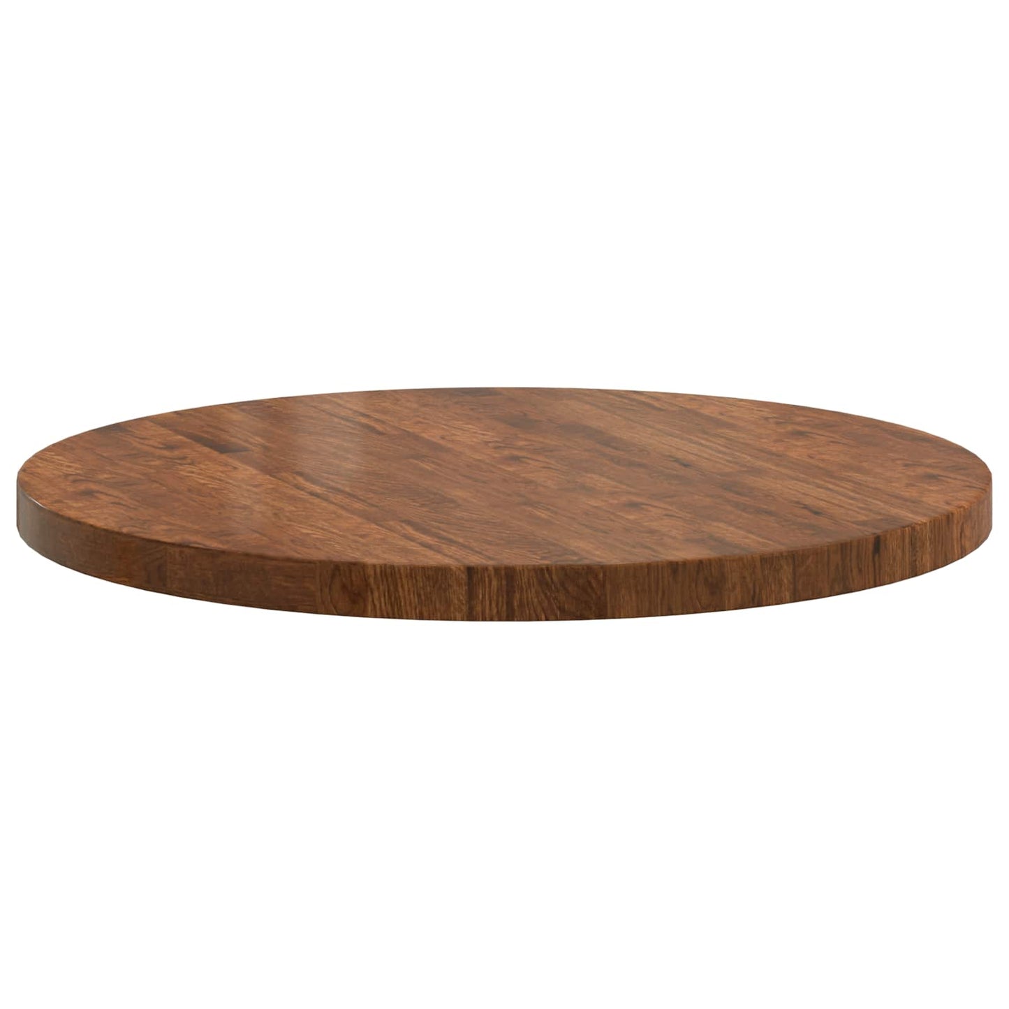vidaXL Table Top Light Brown Ø 80 x 4 cm Solid Oak Wood