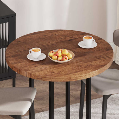 vidaXL Table Top Light Brown Ø 90 x 4 cm Solid Oak Wood