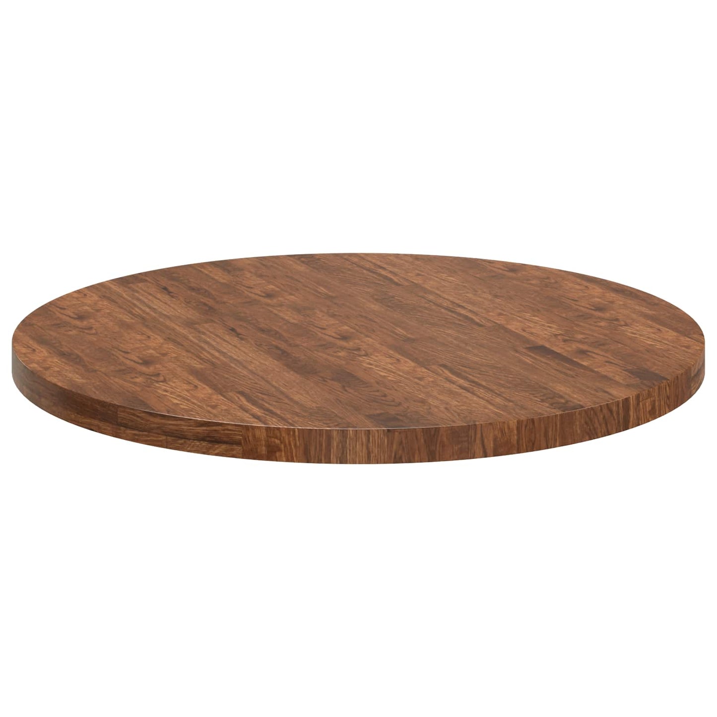 vidaXL Table Top Light Brown Ø 90 x 4 cm Solid Oak Wood