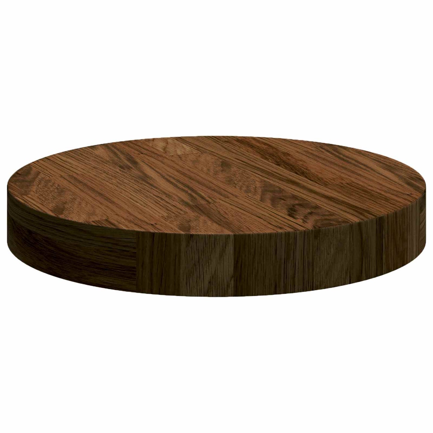 vidaXL Table Top Dark Brown Ø 30 x 4 cm Solid Oak Wood