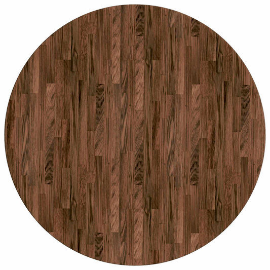 vidaXL Table Top Dark Brown Ø 30 x 4 cm Solid Oak Wood