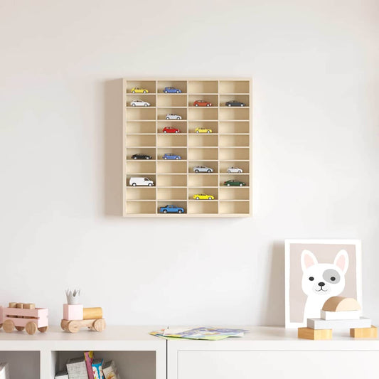 vidaXL Wall Display Case Wall-Mounted Beige 40 x 4.5 x 43 cm