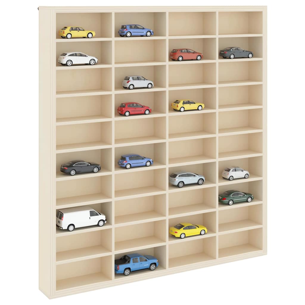 vidaXL Wall Display Case Wall-Mounted Beige 40 x 4.5 x 43 cm