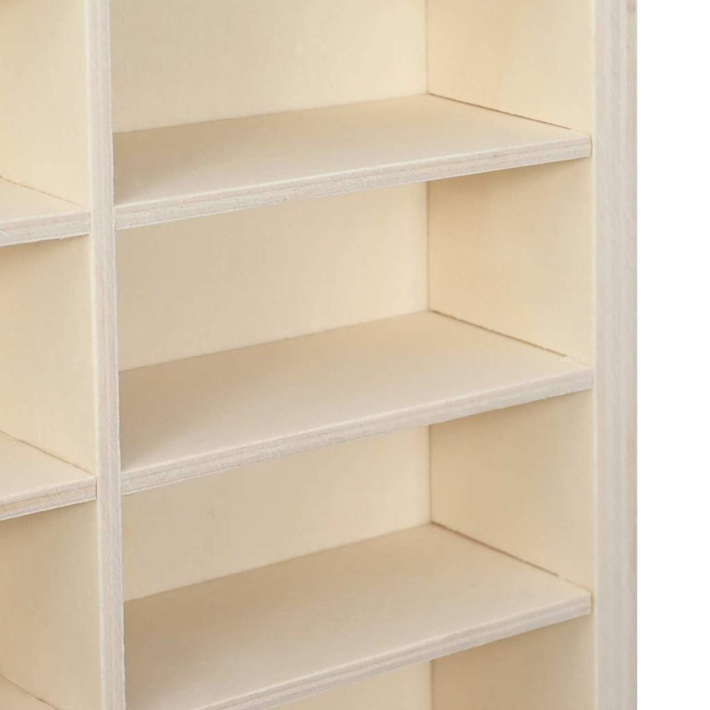 vidaXL Wall Display Case Beige 98 x 4.5 x 55 cm Engineered Wood