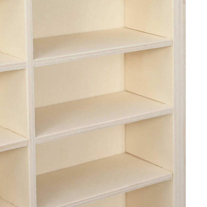 vidaXL Wall Display Case Beige 98 x 4.5 x 55 cm Engineered Wood