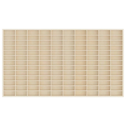 vidaXL Wall Display Case Beige 98 x 4.5 x 55 cm Engineered Wood