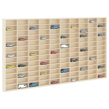 vidaXL Wall Display Case Beige 98 x 4.5 x 55 cm Engineered Wood