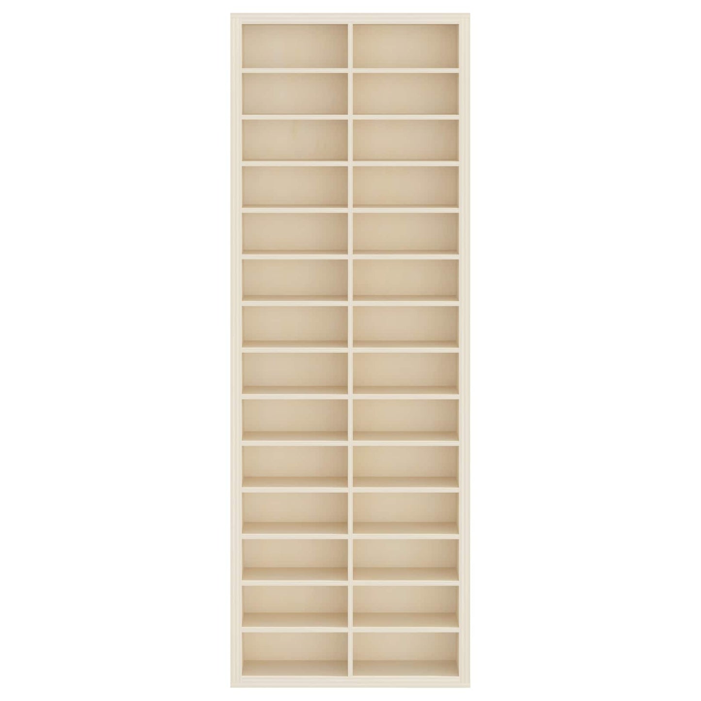 vidaXL Wall Display Case Beige 21 x 4.5 x 59 cm Engineered Wood