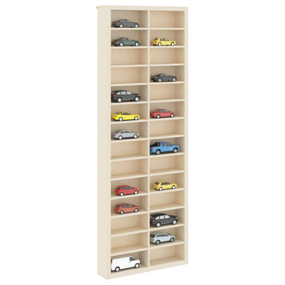 vidaXL Wall Display Case Beige 21 x 4.5 x 59 cm Engineered Wood