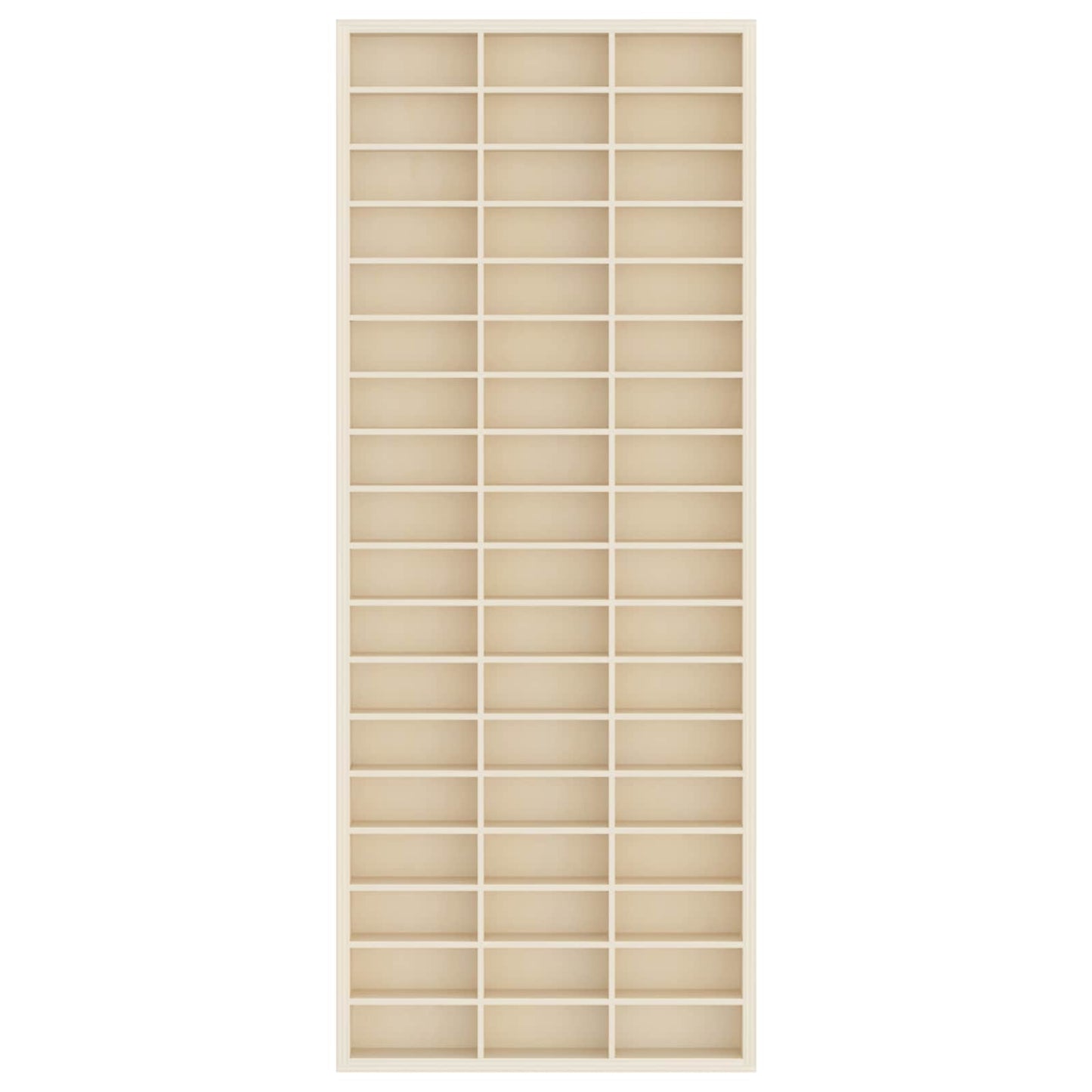 vidaXL Wall Display Case Beige 30 x 4.5 x 75 cm Engineered Wood