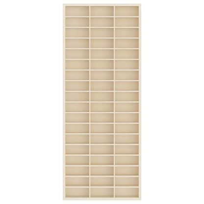 vidaXL Wall Display Case Beige 30 x 4.5 x 75 cm Engineered Wood