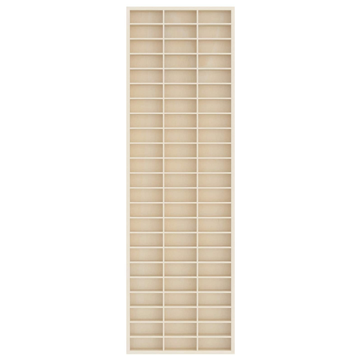 vidaXL Wall Display Case Beige 30 x 4.5 x 96 cm Engineered Wood