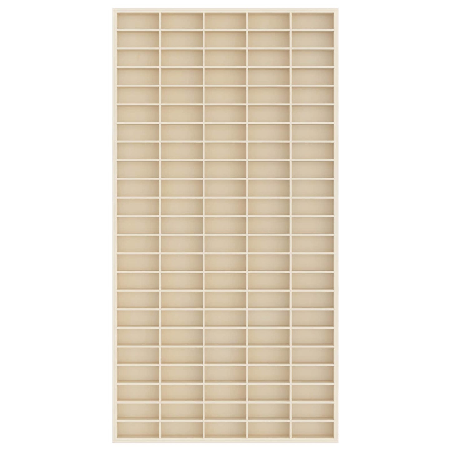 vidaXL Wall Display Case Beige 50 x 4.5 x 96 cm Engineered Wood