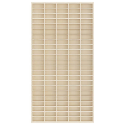vidaXL Wall Display Case Beige 50 x 4.5 x 96 cm Engineered Wood