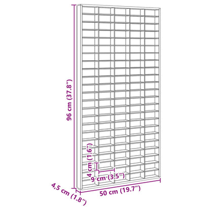 vidaXL Wall Display Case Beige 50 x 4.5 x 96 cm Engineered Wood