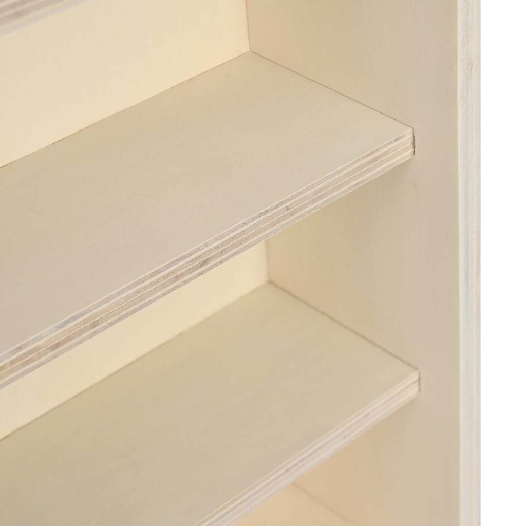 vidaXL Wall Display Case Beige 40 x 8.5 x 37 cm Engineered Wood