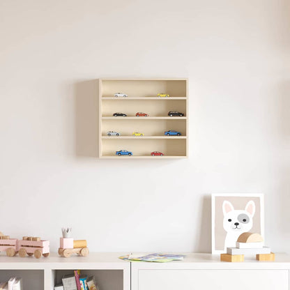 vidaXL Wall Display Case Beige 40 x 8.5 x 37 cm Engineered Wood