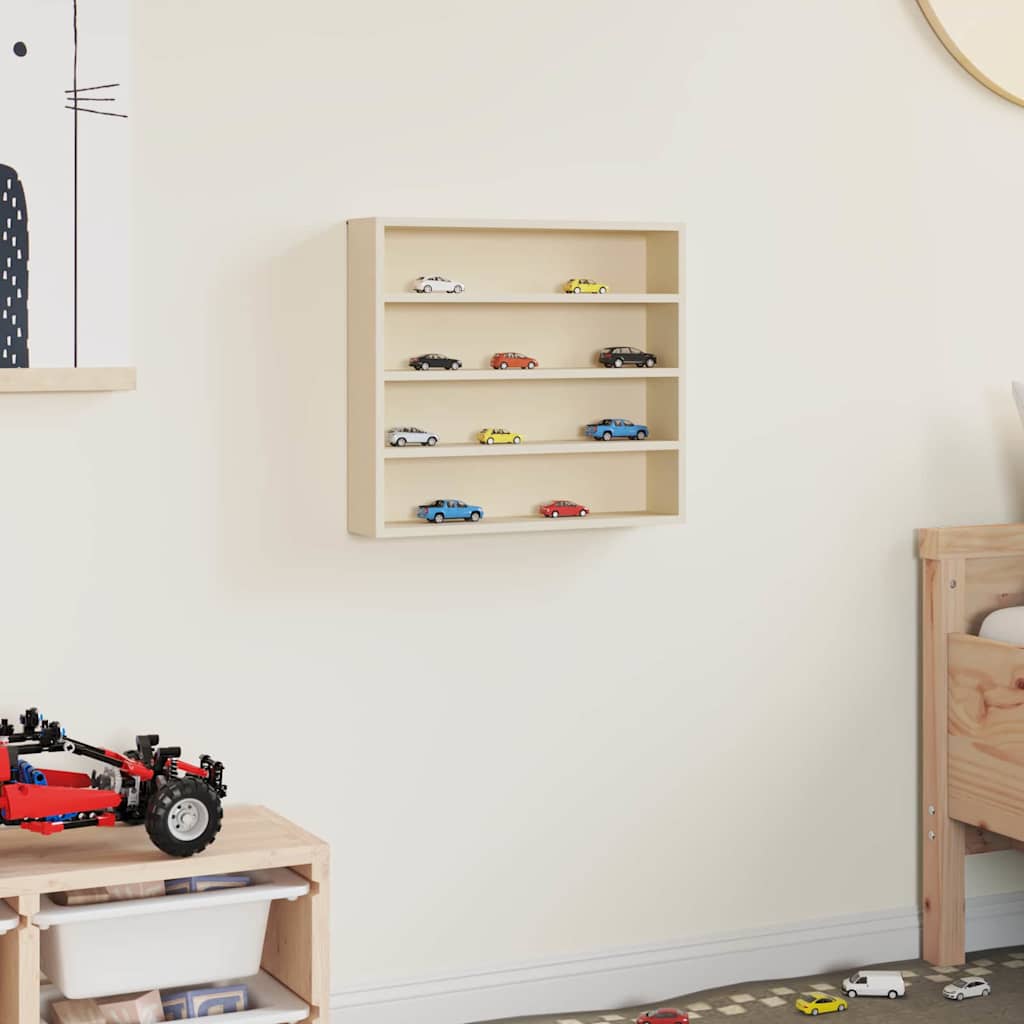 vidaXL Wall Display Case Beige 40 x 8.5 x 37 cm Engineered Wood
