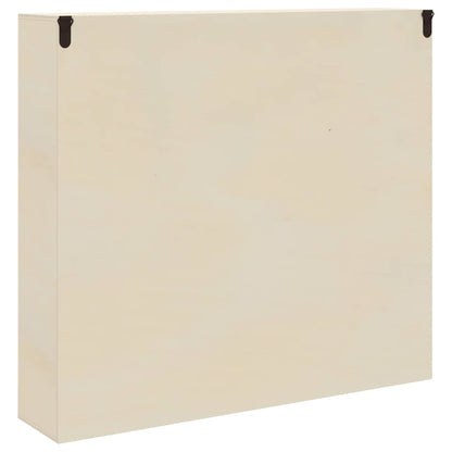 vidaXL Wall Display Case Beige 40 x 8.5 x 37 cm Engineered Wood