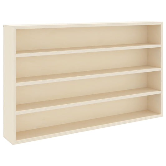 vidaXL Wall Display Case Wall-Mounted Beige 60 x 8.5 x 37 cm