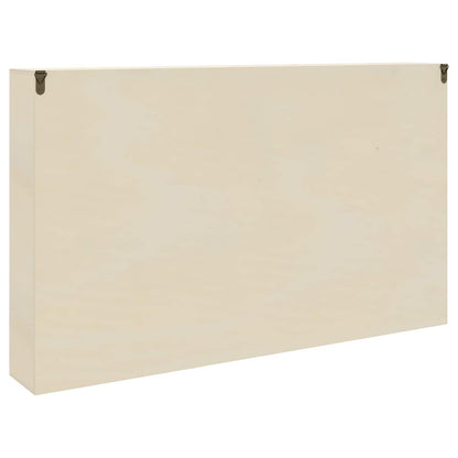 vidaXL Wall Display Case Wall-Mounted Beige 60 x 8.5 x 37 cm